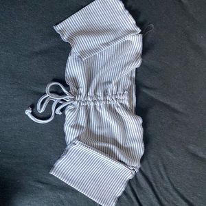 Off the shoulder crop top